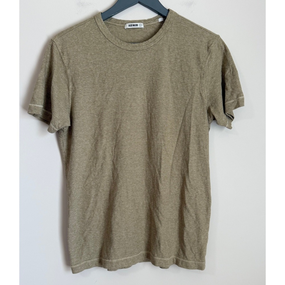 Buck Mason T-Shirt Mens Small Hemp Cotton Crewneck Short Sleeve